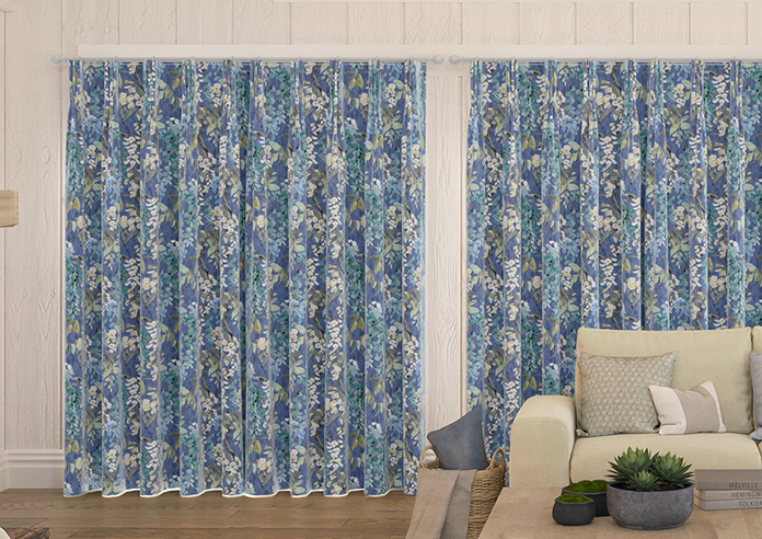 Wisteria, Marine - Made to Measure Curtains - Image 7